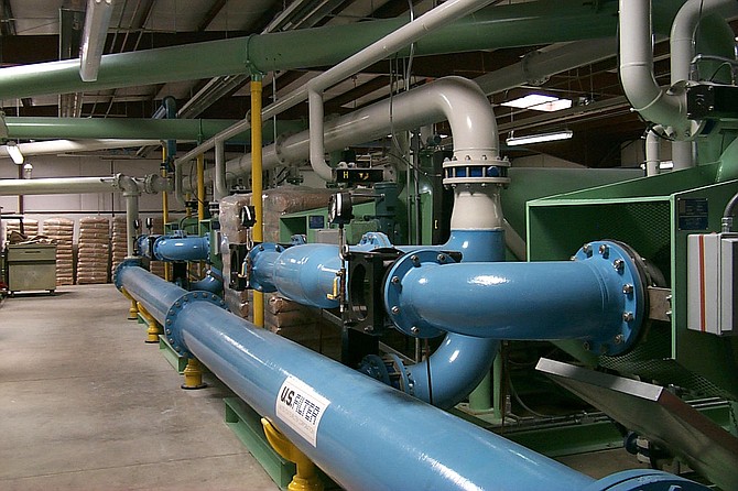 Interior shot at the Quill Water Treatment Plant.