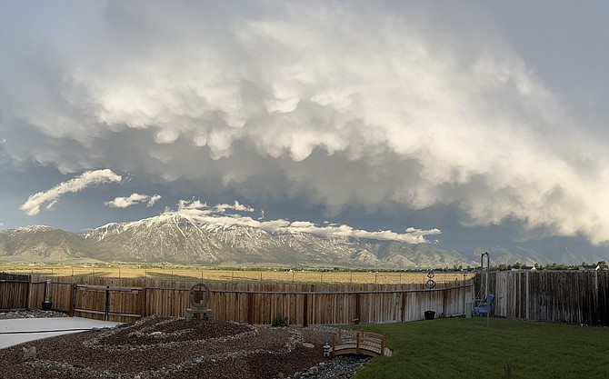 Gardnerville resident Michael Smith took this photo Tuesday morning.