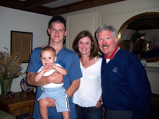 Four generations pictured from left to right: Aiden Classen, Justin Classen, Kathy Rowett and Ken Beaton.