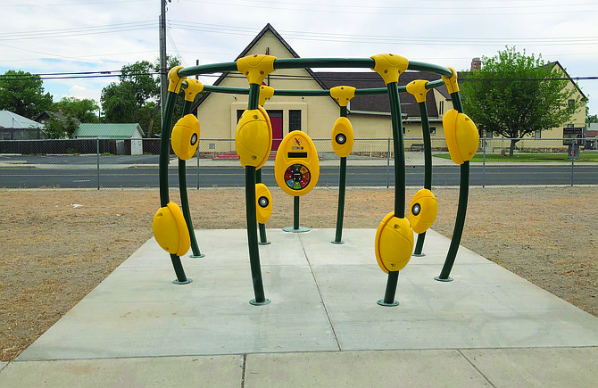 Cottage School has new electronic playground equipment.