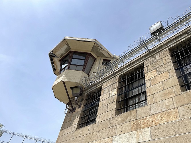 A guard tower at the historic Nevada State Prison in east Carson City.