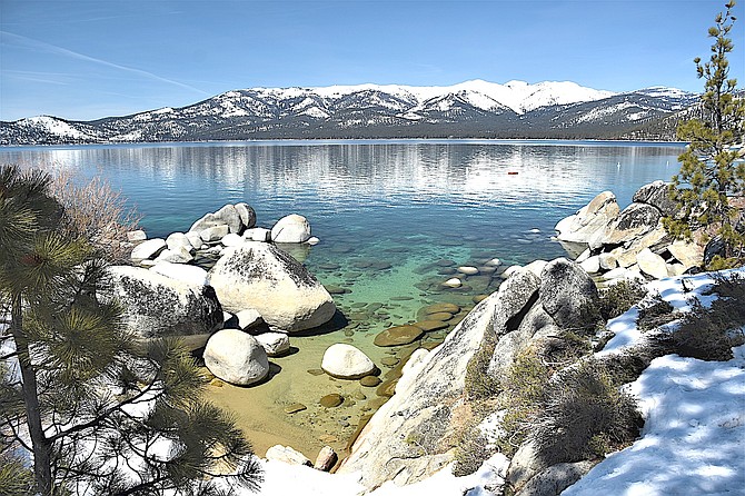 Lake Tahoe's clarity makes it a popular diving spot. This photo was taken in April by Gardnerville resident Tim Berube