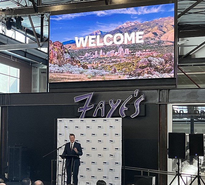 Economic Development Authority of Western Nevada introduced new Chief Executive Officer and President Taylor Adams at Reno Public Market.