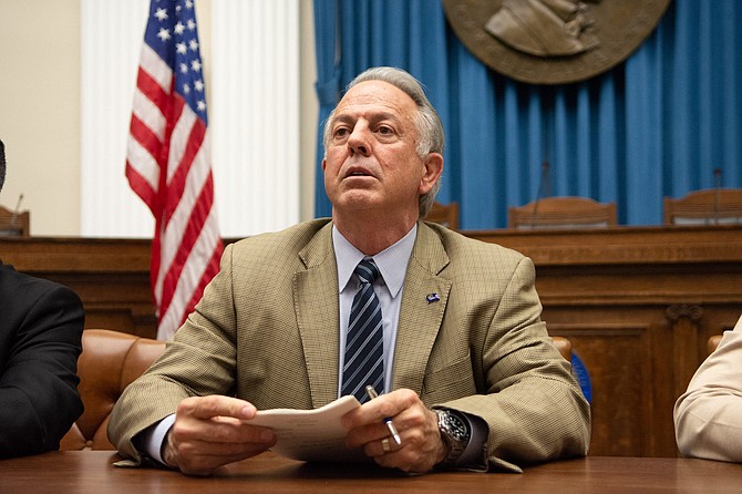 Gov. Joe Lombardo during a bill signing ceremony inside the Capitol in Carson City on May 31, 2023.