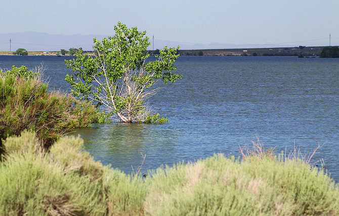 Lahontan Reservoir’s water level earlier this week was hovering near 290,000 acre-feet.