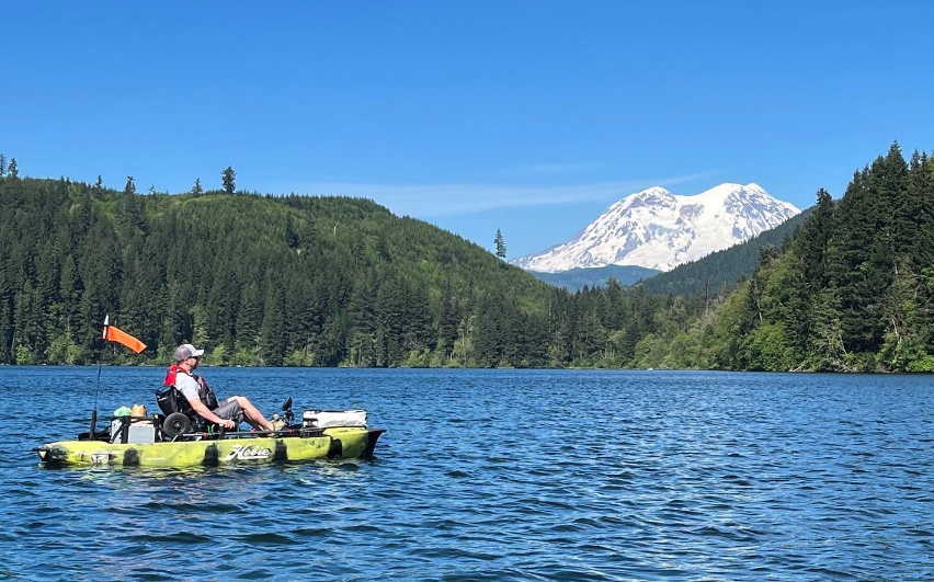 New mobile fishing kayak rental service at Mineral Lake The