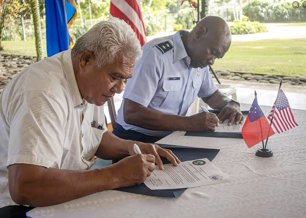 Nevada Guard, Samoa sign partnership pact - Vimarsana News
