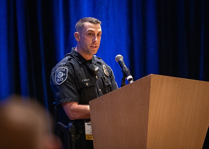 The Puget Sound Business Journal recognized Seattle Police Department EMS Coordinator / Safety Officer Tyler Verhaar as one of its 2023 Health Care Heroes.