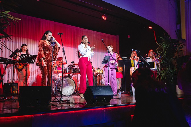 Las Chikas are a multicultural all-woman band that plays a blend of salsa music.