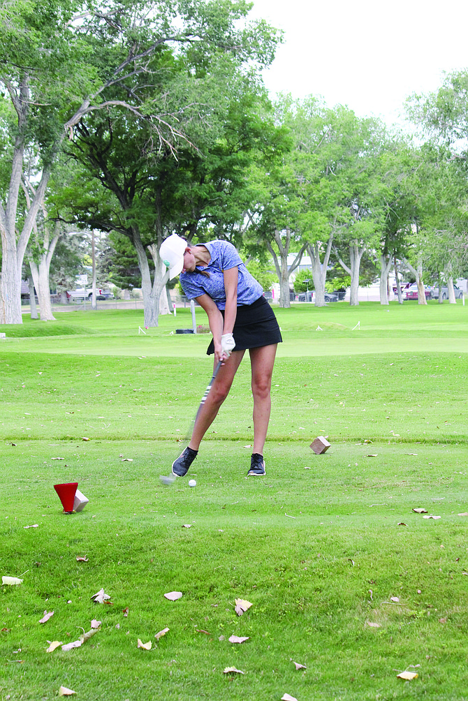 Junior golfers get ready to play the Doug Maddox Memorial tournament.