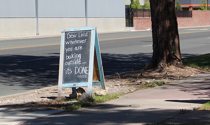 The sign out in front of Moxy Up in Minden pretty much says it all.