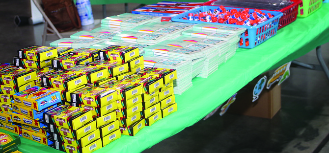 Fallon Community Days is an annual event where local students can receive school supplies.