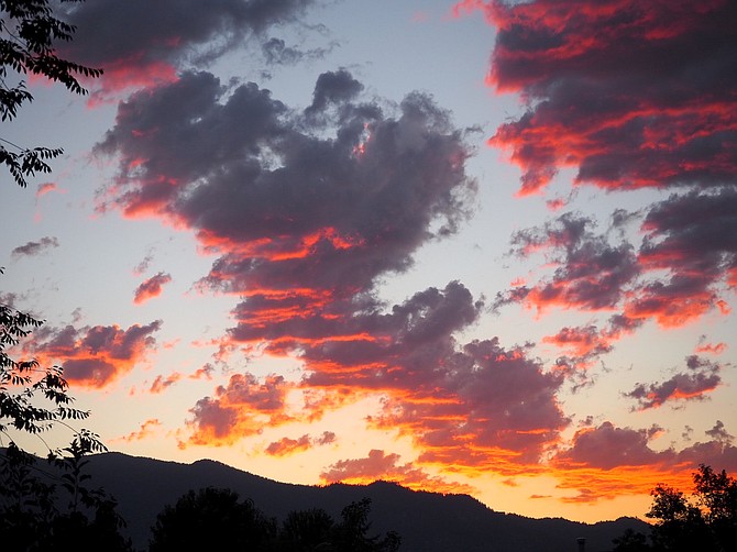 Wednesday's sunset brought out all the colors in this photo taken by Gardnerville resident Dave Thomas.