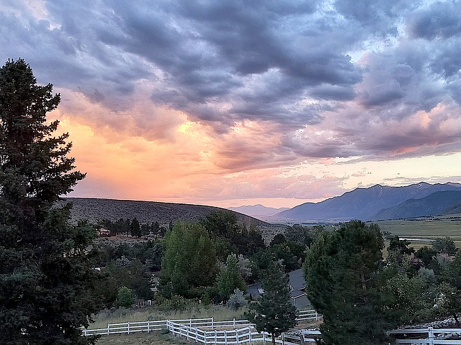 Clouds roll into Carson Valley on Friday night. Photo special to The R-C by Ellie Waller
