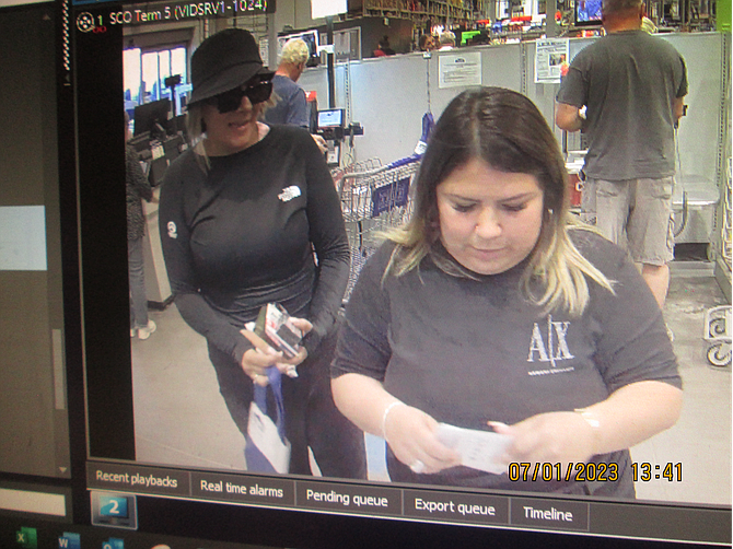 The Carson City Sheriff’s Office is seeking to identify two suspects for a fraud that occurred on June 30 at Lowes, 430 Fairview Drive, in Carson City.