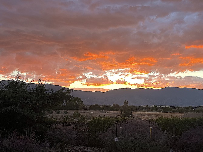 Peggy Frick sent in this photo of Thursday night's sunset.