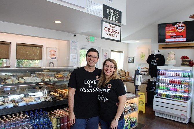 Ali Arbabha and Leila Tavakoli at L.A. Bakery in Carson City on Aug. 25, 2023.