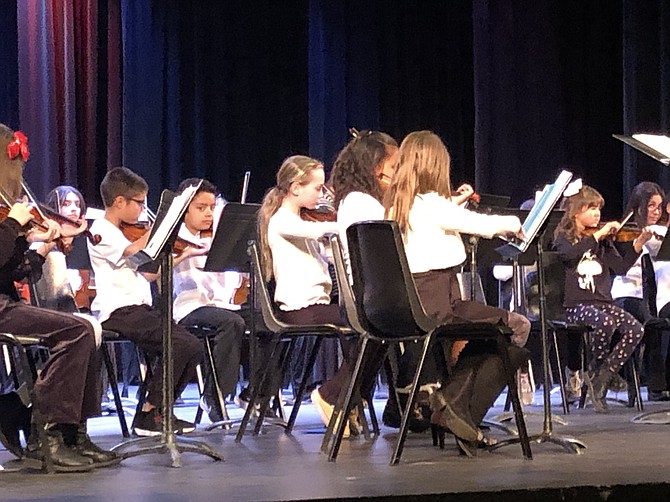 Symphony Youth Strings students in concert December 2022.