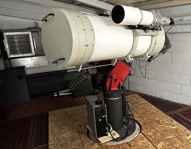 The C400 Takahashi telescope at Western Nevada College’s Jack C. Davis Observatory in August 2023.