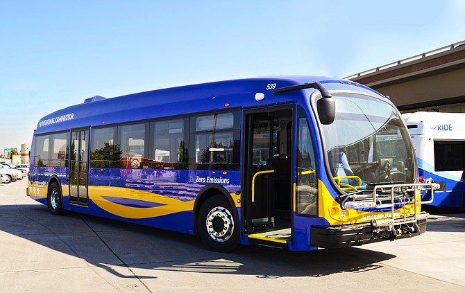 The Regional Transportation Commission is adding eight hydrogen fuel buses to its fleet that includes 23 electric buses.