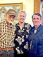 “Hans Meyer-Kassel Gallery” at the Genoa Courthouse Museum are Meyer-Kassel’s nephew Bill Brooks, Douglas County Historical Society Curator Brenda Cullen and ‘Hans Meyer-Kassel Nevada Artist.’ author Jack Bacon.