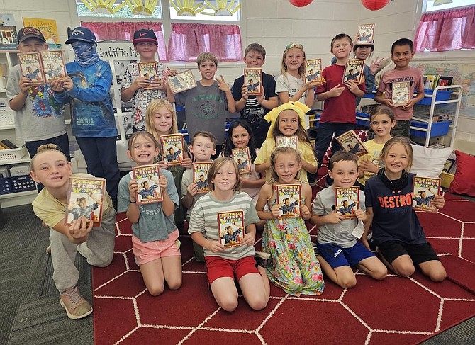 Students in Stacy Stults' class finished reading “How to Eat Fried Worms” and then ate some flavored baked meal worms.