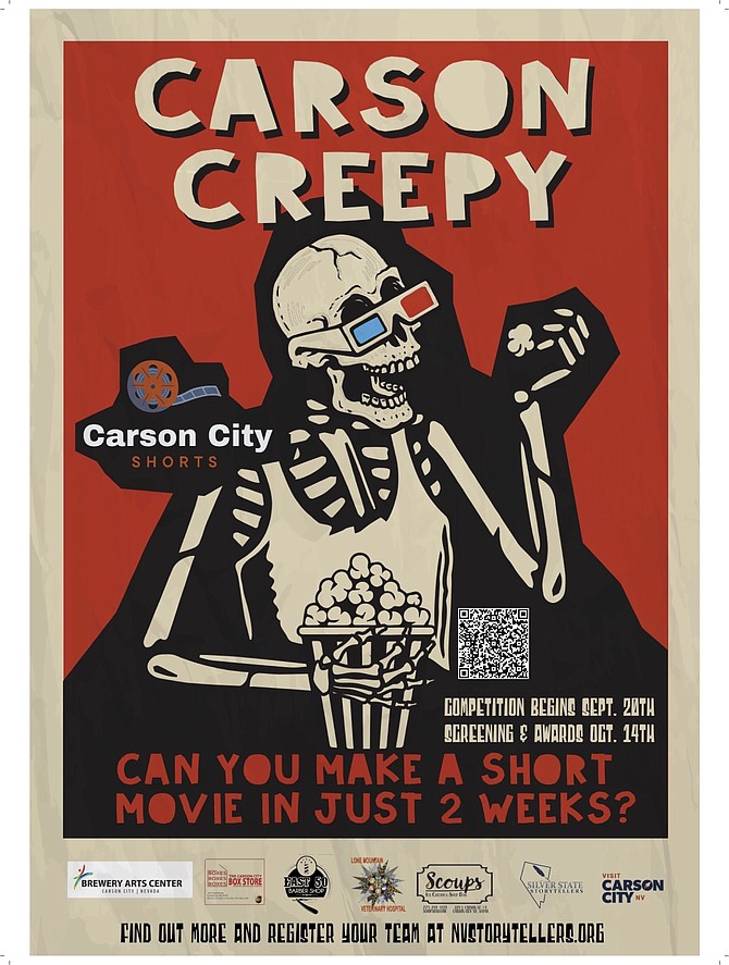 Poster for the Carson Creepy Short Horror Film Competition, which starts Sept. 20.