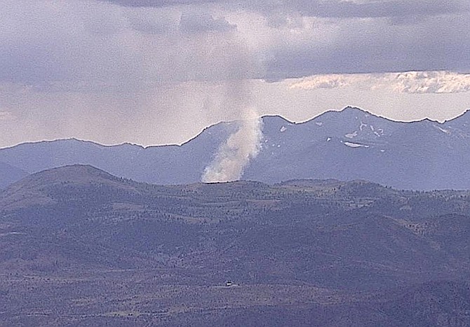 A fire burning near Wolf Creek has grown to 40 acres according to Nevadafireinfo.org
