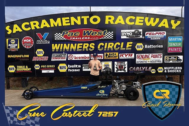 Sierra Lutheran High School sophomore Crue Casteel, a nationally-ranked driver, has been track champion at Sacramento Raceway and Top Gun Raceway in Fallon.