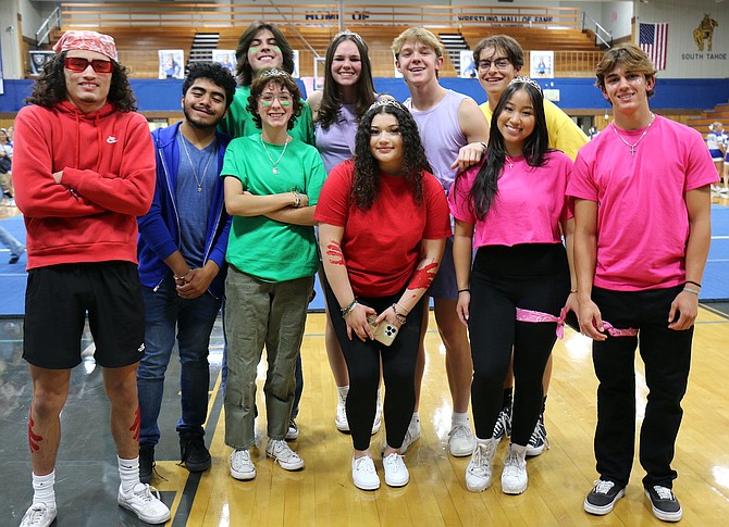 Carson High School kicked off Homecoming week Friday with its student-selected candidates. Candidates include (back row, left to right) Dom Gambol, Arene LeBlanc, Todd Gosselin, Zach Laaker, (front row, from left) Isaiah Hurlbert, Christian Galvez Hernandez, Ziah Rizo, Ashley Ortiz-Rodriguez, Bridgette Paz and Lucus Wold.
