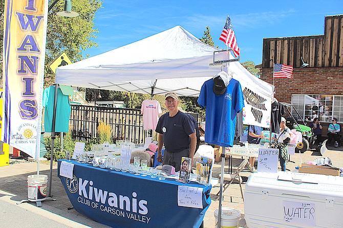 Gardnerville native and Kiwanian Mike Henningsen was working the Kirwanis booth at Candy Dance on Sunday. The Kiwanis meet 6:30 a.m. Thursdays at the COD Casino in downtown Minden.