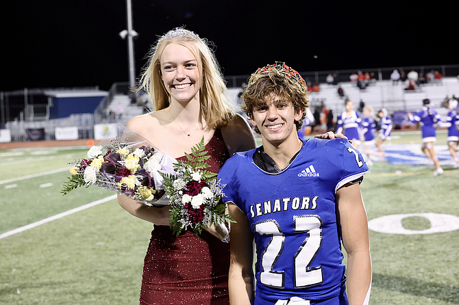 Homecoming Queen Anna Turner and King Lucas Wold.