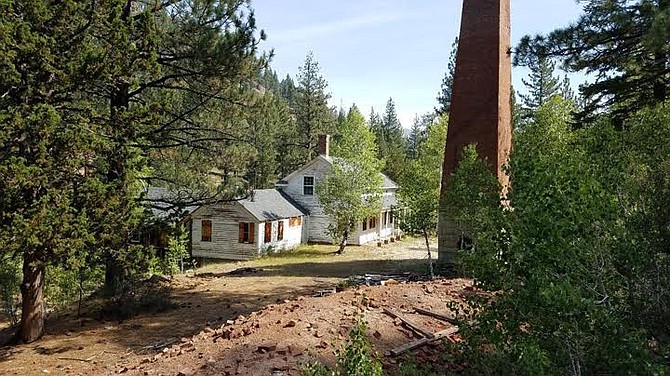 The old Chalmers Mansion still stands in Alpine County a monument to the history of mining. Karen Dustman photo