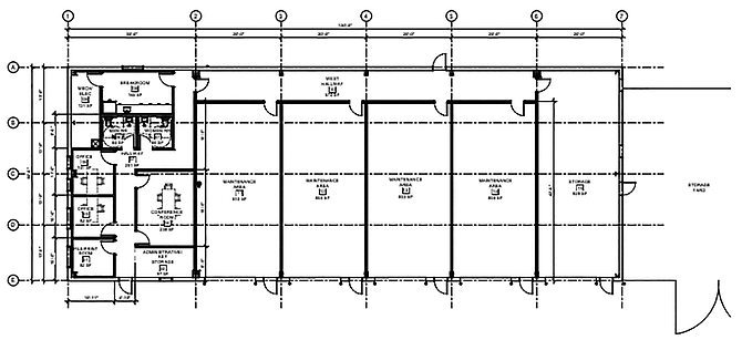 COURTESY GRAPHIC
Final design plans for a new 6,500 square foot Buildings and Grounds facility located in the Sage Heights area will move the department out of the basement of the Humboldt County Courthouse.