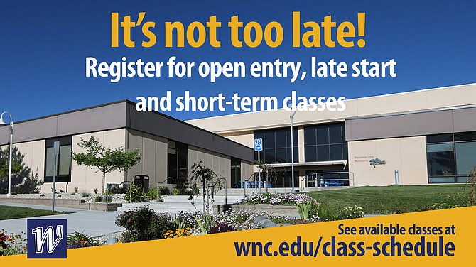 If you regret not enrolling in Western Nevada College classes at the start of the Fall 2023 semester, there still is time to take the classes you desire and receive full credit.