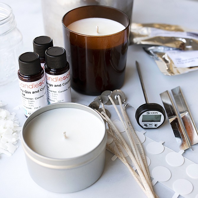 CandleScience sells kits that contain everything necessary to pour candles at home, as well as a range of candle-making supplies.