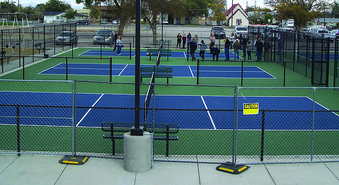 The new Oats Park pickleball courts are now officially open.