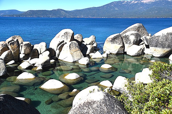 Tim Berube took this photo of what he calls a Lake Tahoe 'cold tub' on Oct. 27. Another front is forecast to arrive Friday and Saturday.