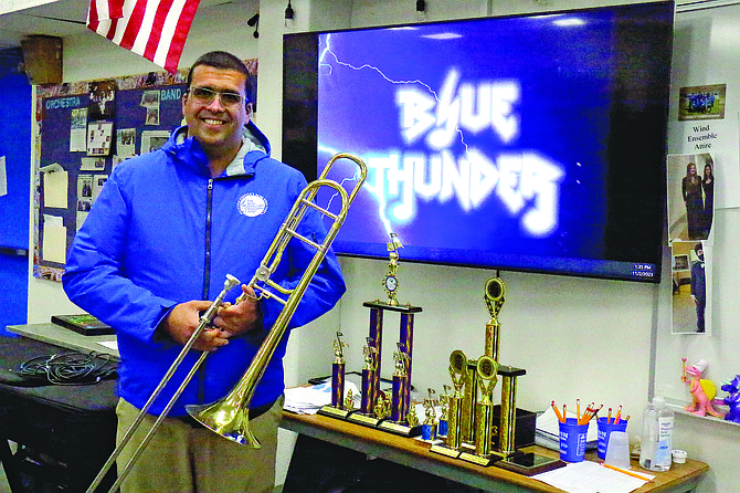 Carson High School band director Nick Jacques has been chosen to perform with the Saluting America’s Band Directors project in the Macy’s Thanksgiving Day Parade on Nov. 23 with more than 400 others nationwide. Jacques is making his second appearance with the organization after he marched in the 2022 Rose Parade in Pasadena, Calif.