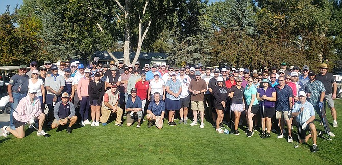 Participants in the Wounded Warrior Golf Tournament. Photo special to The R-C