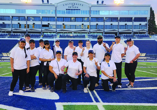 An Oasis Academy crew worked concessions at the Nevada-UNLV game in October.