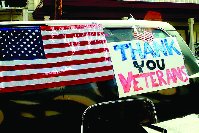 The Virginia City Veterans Day parade is one of two in western Nevada, with the other in Reno.