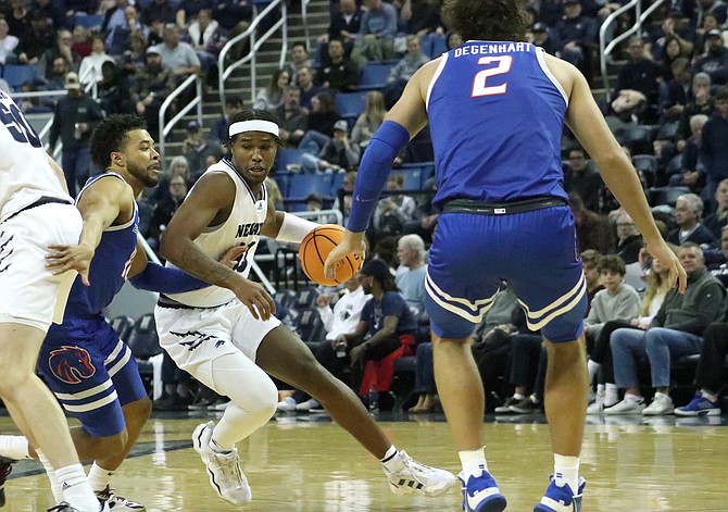 Nevada’s Kenan Blackshear, shown in a game last season, had 31 points, six rebounds and five assists in the Wolf Pack’s road win at Washington.