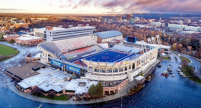 From 1999 through 2022, Boise State was 136-13 in games played at the university’s Albertsons Stadium.