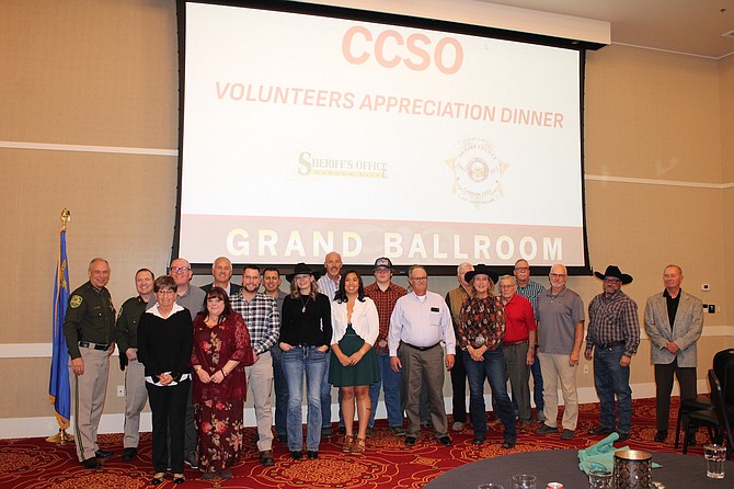 Carson City Sheriff's Office volunteers were celebrated during an appreciation dinner Nov. 4, 2023.