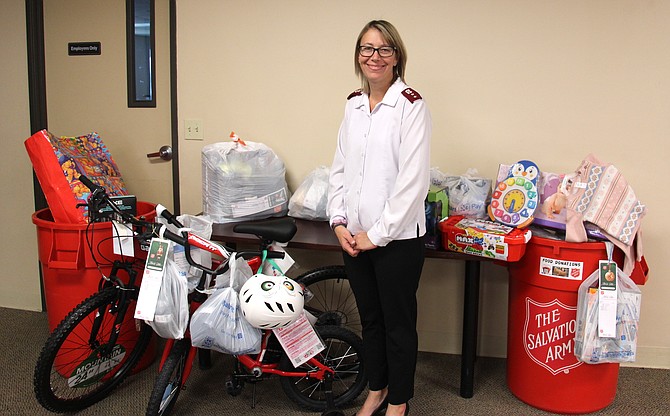 Salvation Army Carson City Corps Capt. Holly Beeson at the organization’s headquarters Nov. 27, 2023.