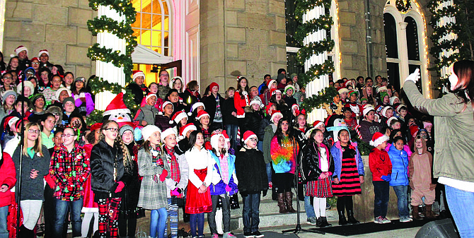 More than 400 fifth graders will be singing holiday songs on the Capitol steps Dec. 1.