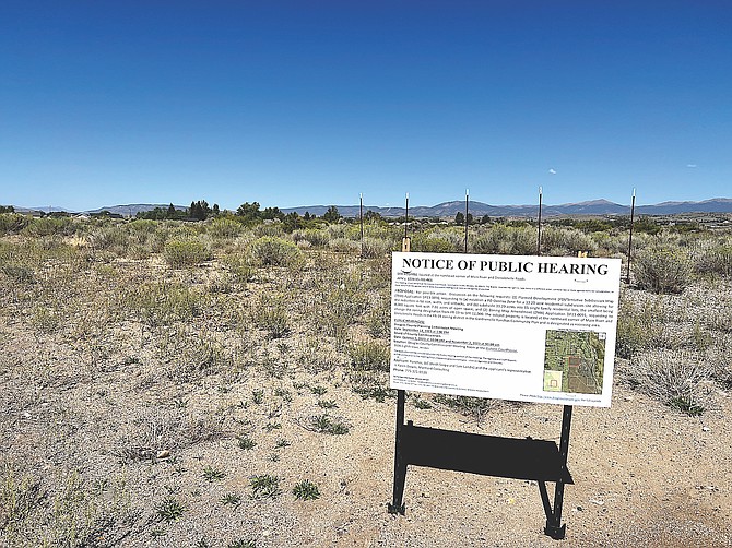 The site of a proposed project in the Gardnerville Ranchos.
