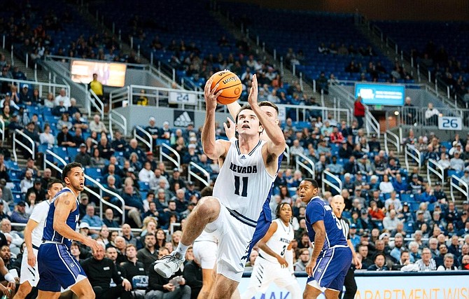 Wolf Pack sophomore Nick Davidson had a productive 28 minutes against Weber State on Wednesday.