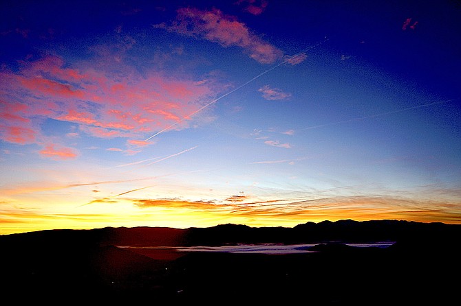 The sunrise over Topaz Ranch Estates on Thursday morning. Photo special to The R-C by John Flaherty